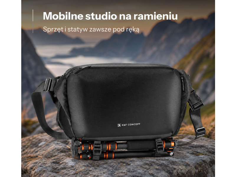K&F Concept Urban Wander Sling 12 l - czarna