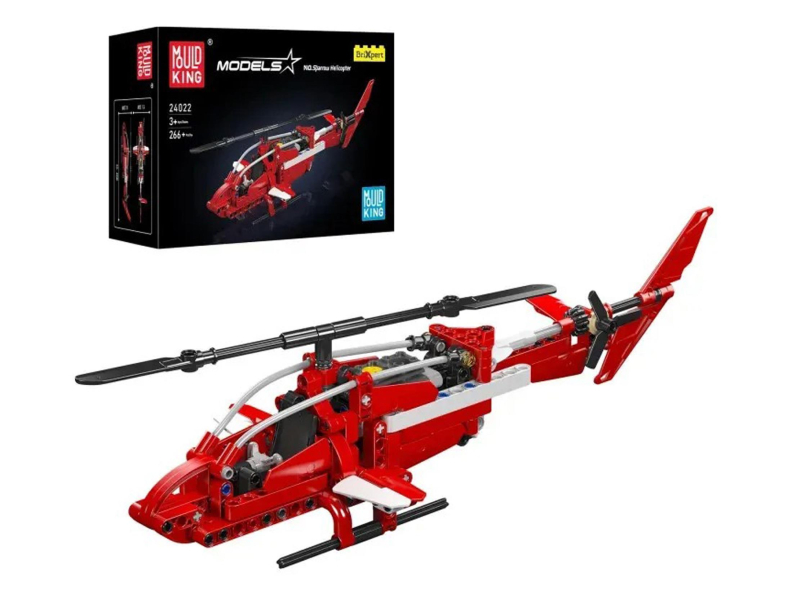Mould King Klocki konstrukcyjne Helikopter Sparrow (Wróbel) 266 el. zes