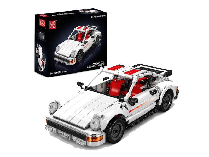 Mould King Klocki konstrukcyjne Samochód sportowy 911 z napędem pull 82
