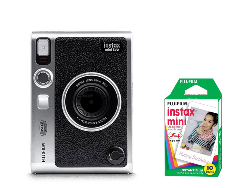 Fujifilm Instax Mini Evo czarny + wkłady (10 zdjęć)