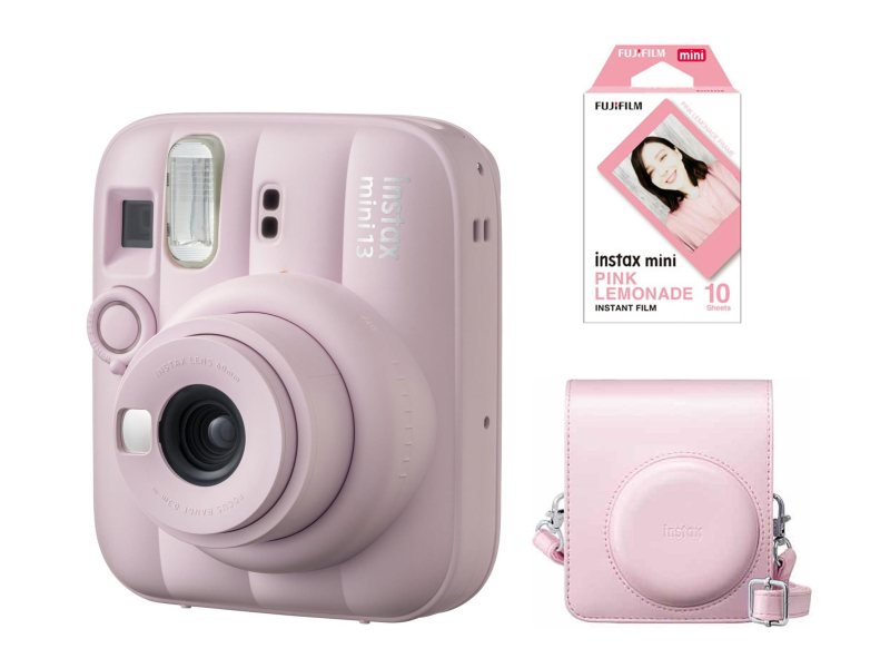 Fujifilm Instax Mini 13 różowy (wkłady + pokrowiec)