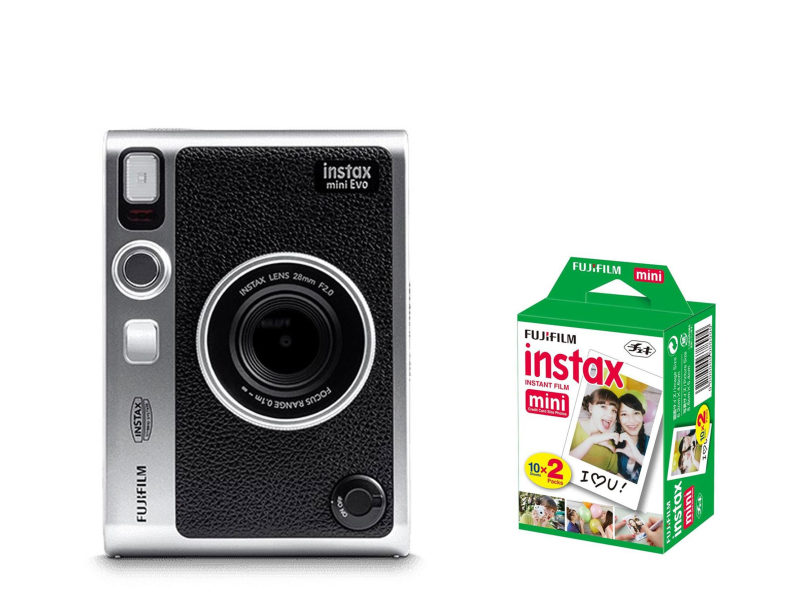 Fujifilm Instax Mini Evo czarny + wkłady (20 zdjęć)