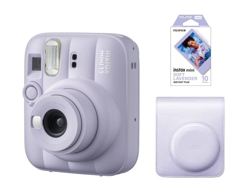 Fujifilm Instax Mini 13 fioletowy (wkłady + pokrowiec)