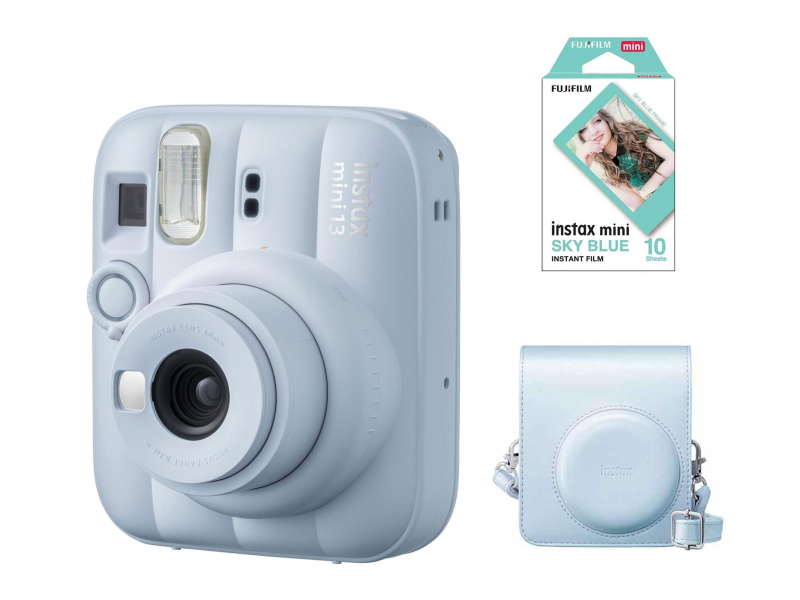 Fujifilm Instax Mini 13 niebieski (wkłady + pokrowiec)