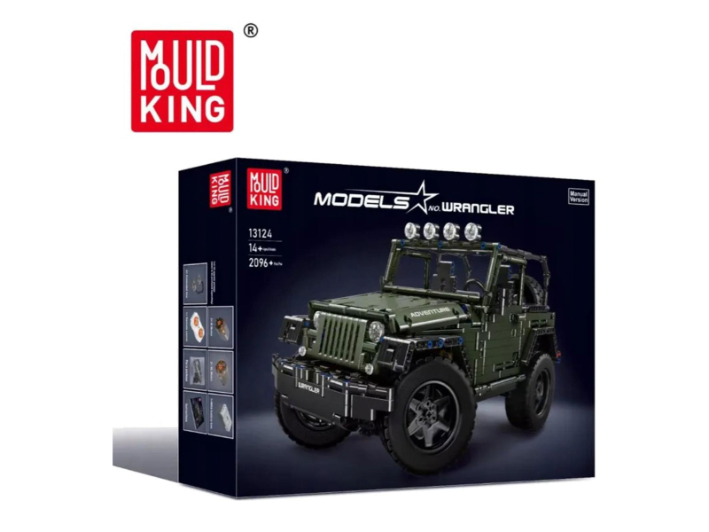 Mould King Klocki konstrukcyjne Wrangler czarny 2096 el. zestaw 13124