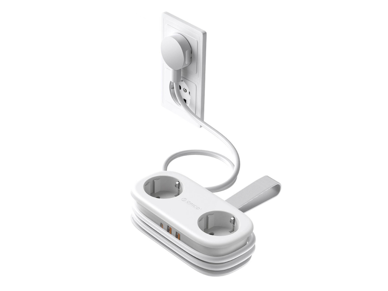 Orico Listwa zasilająca 2xSchuko, 2xUSB-A, USB-C, 1,5m , biała