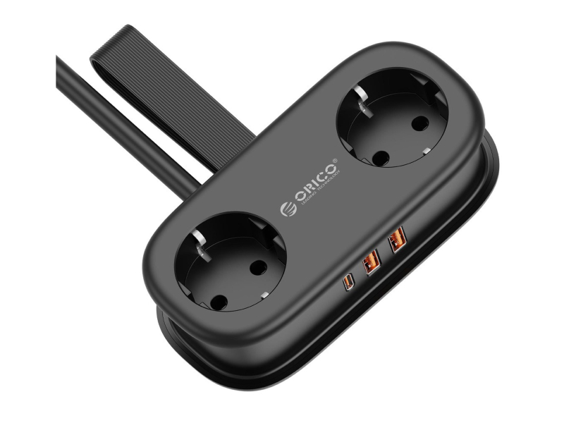 Orico Listwa zasilająca 2xSchuko, 2xUSB-A, USB-C, 1,5m , czarna