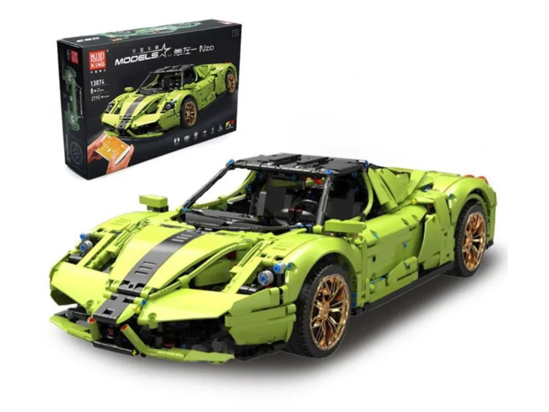 Mould King Klocki konstrukcyjne Ferrari Enzo zielony 2790 el. zestaw 13