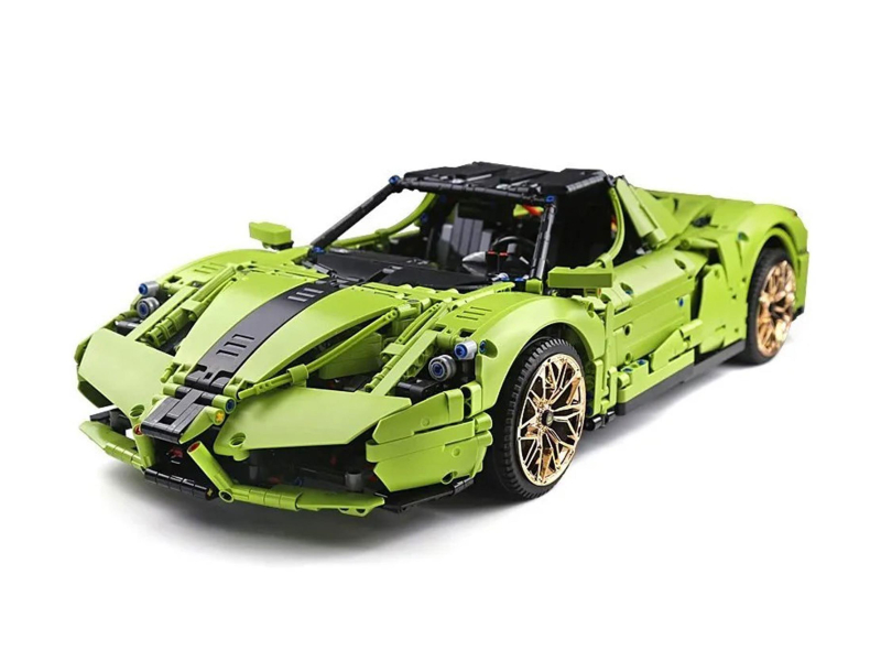Mould King Klocki konstrukcyjne Ferrari Enzo zielony 2790 el. zestaw 13