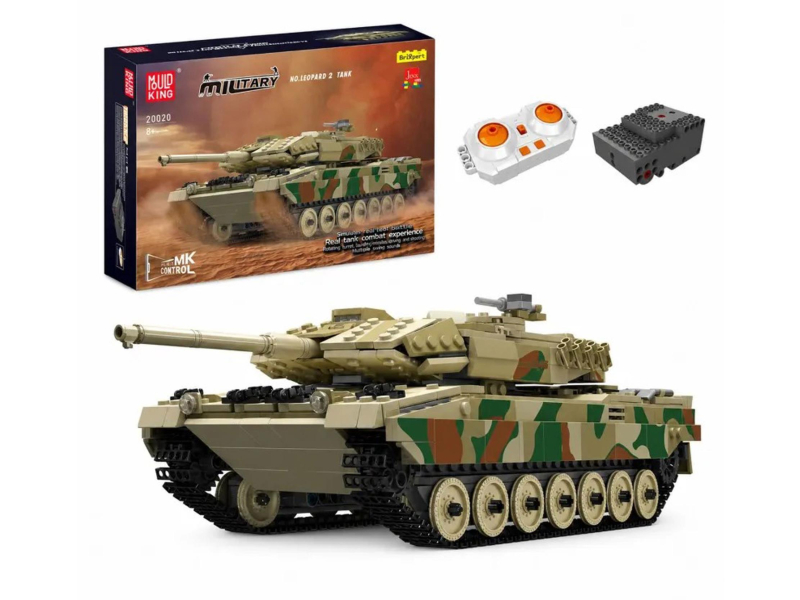 Mould King Klocki konstrukcyjne Zdalnie sterowany czołg Leopard 2 1100