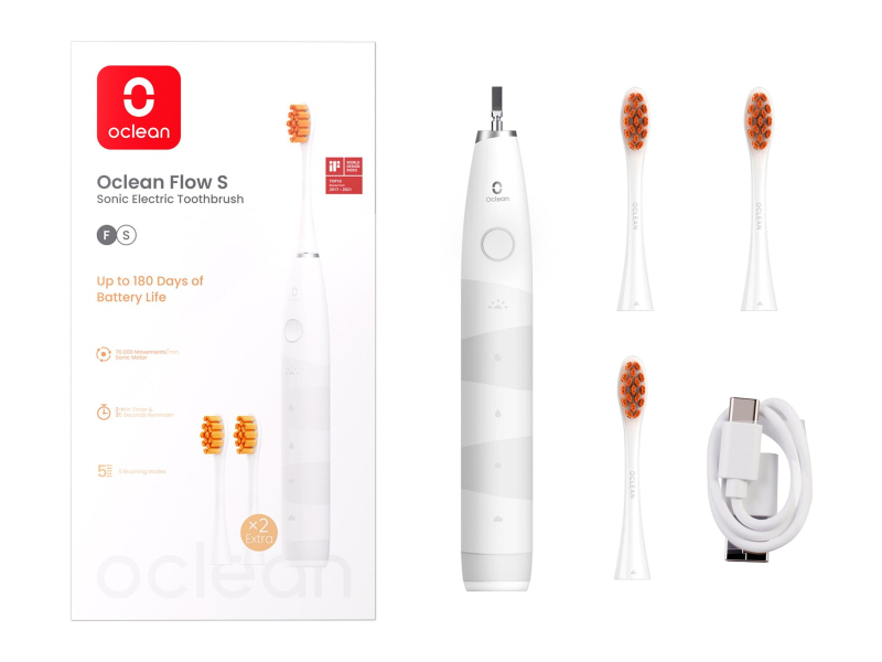 Oclean Oclean Szczoteczka soniczna Flow S (biała)