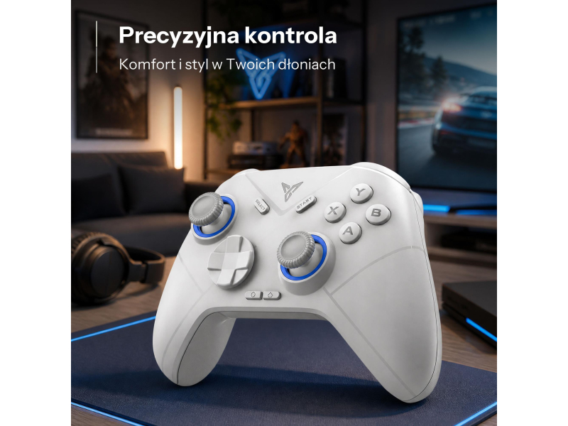 FlyDigi Uniwersalny kontroler do gier Bluetooth DIREWOLF 2 biały