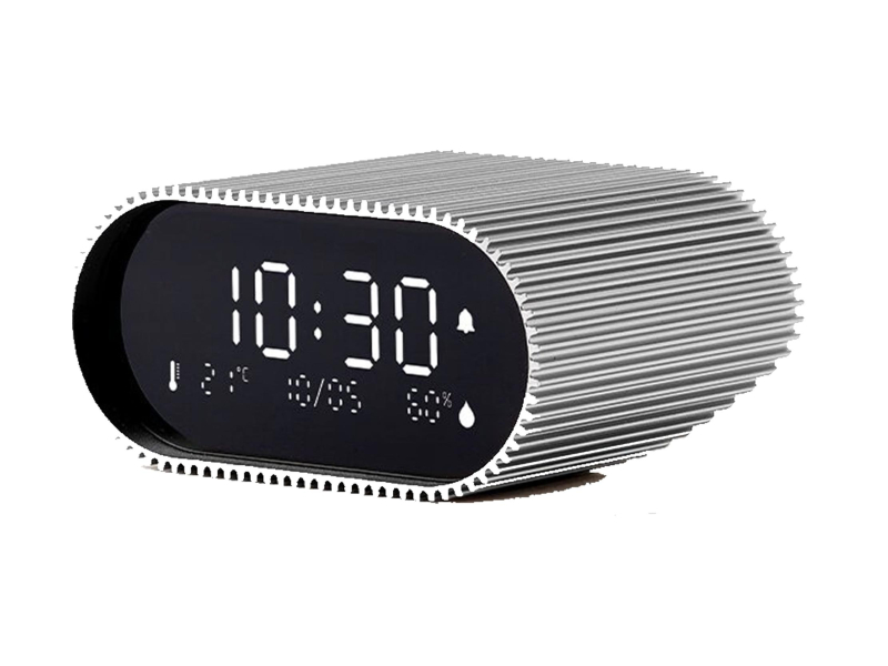 LEXON Ray Clock Aluminum LR155RA3