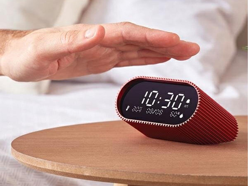 LEXON Ray Clock Saguine Red LR155SR3