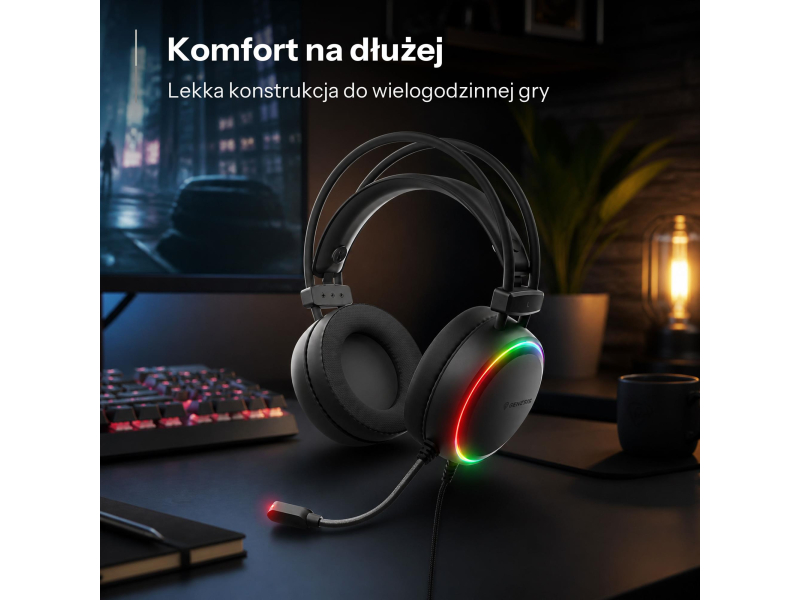 Genesis NEON 614 RGB Czarne