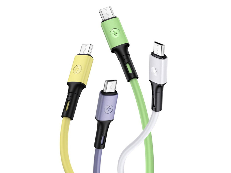 USAMS Kabel U52 microUSB 2A Fast Charge 1m żółty