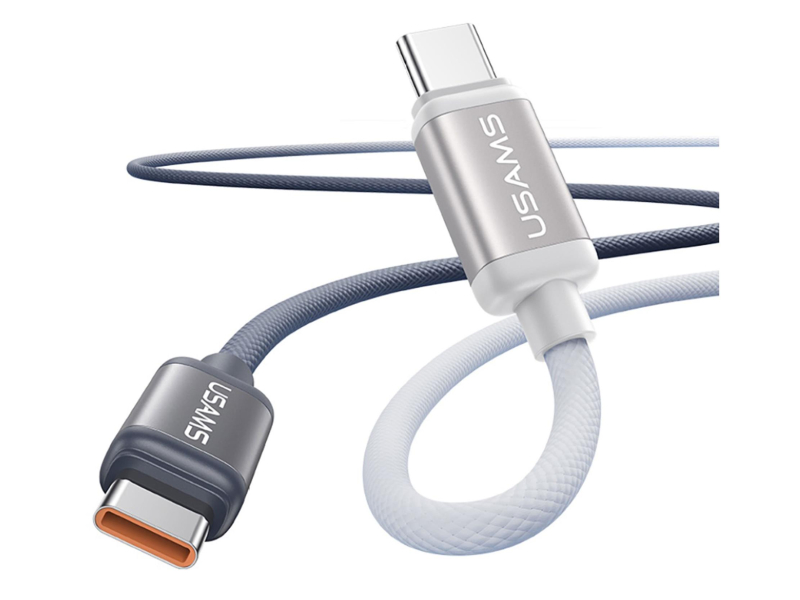 USAMS Kabel U 60W USB-C/USB-C 1,2m czarno biały