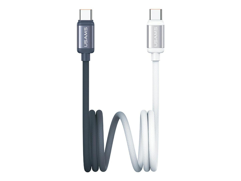USAMS Kabel U 60W USB-C/USB-C 1,2m czarno biały