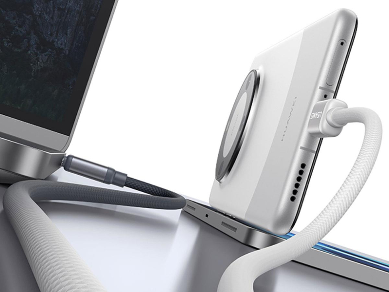 USAMS Kabel U 60W USB-C/USB-C 1,2m czarno biały