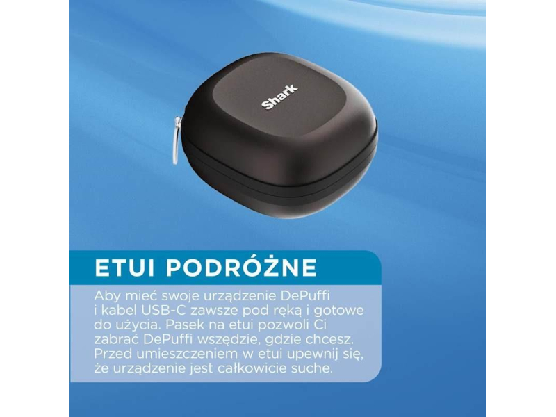 Shark Urządzenie do pielęgnacji twarzy DePuffi FH220EUBK, czarny