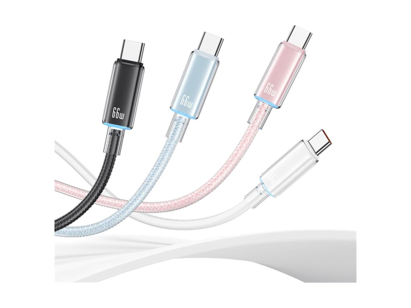 USAMS Kabel US-SJ658 6A USB-A do USB-C 1,2m czarny