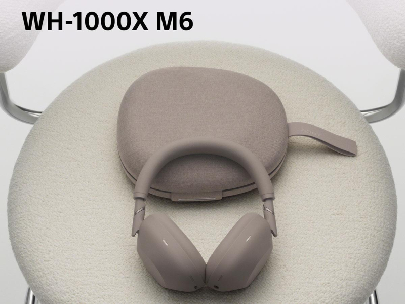 Słuchawki bezprzewodowe Sony WH-1000XM6 Piaskowe