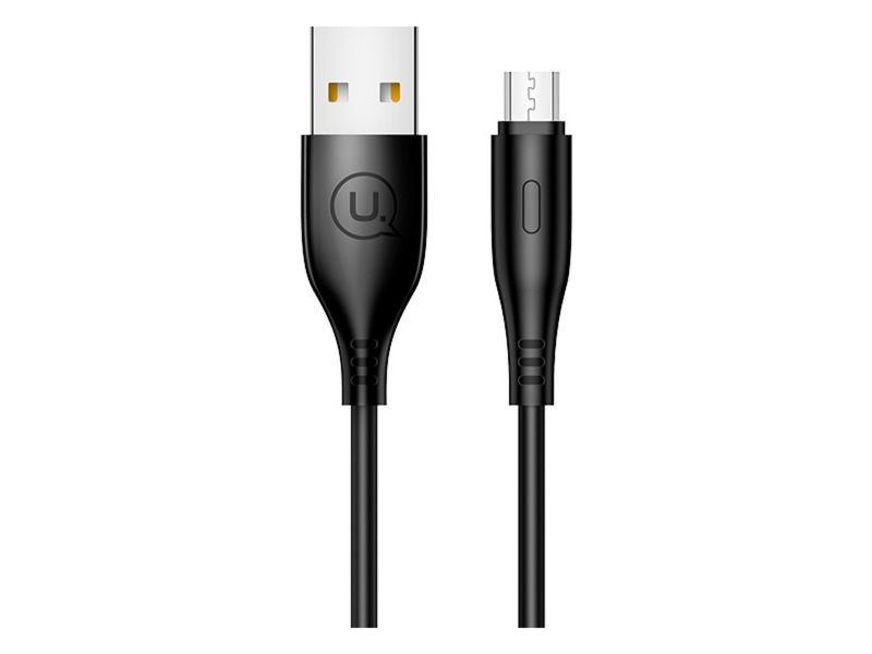USAMS Kabel U18 microUSB 2A Fast Charge 1m czarny