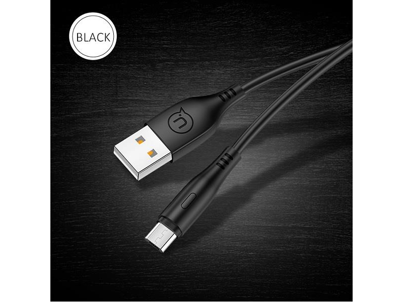 USAMS Kabel U18 microUSB 2A Fast Charge 1m czarny