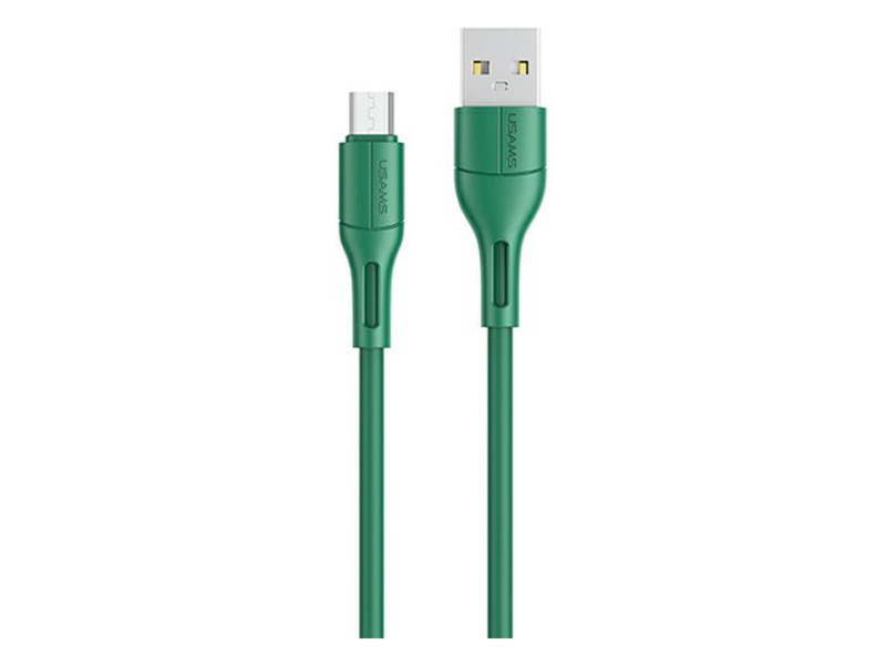 USAMS Kabel U68 microUSB 2A Fast Charge 1m zielony SJ502USB04