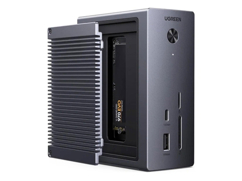 UGREEN Stacja dokująca CM923 USB-C/HDMI 3xUSB USB-C RJ45 SD/TF M.2