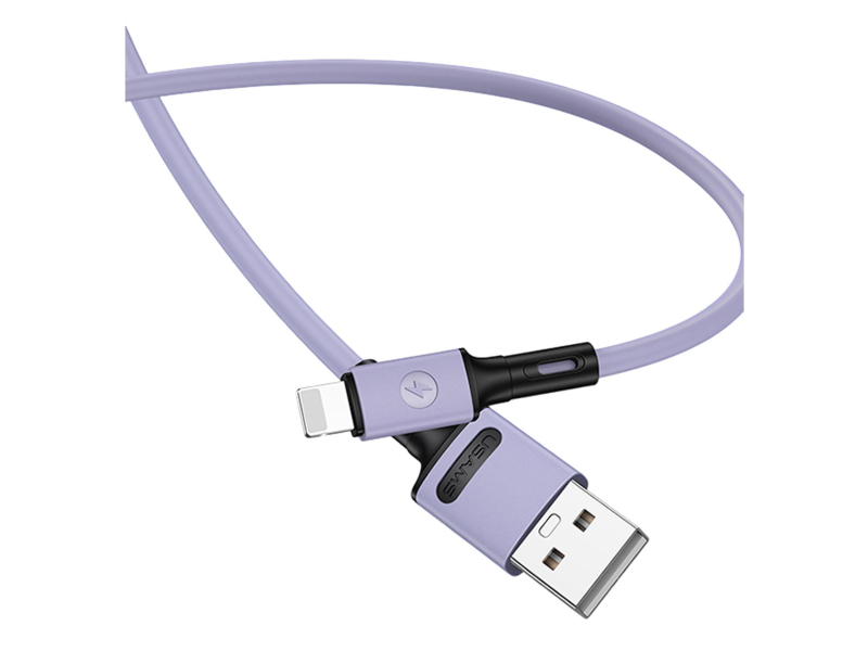 USAMS Kabel U52 lightning 2A Fast Charge 1m purpurowy
