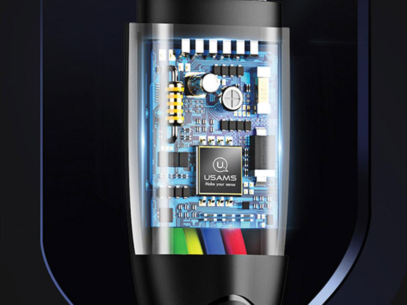 USAMS Kabel U35 lightning 2A Fast Charge 1m czarny SJ364USB01