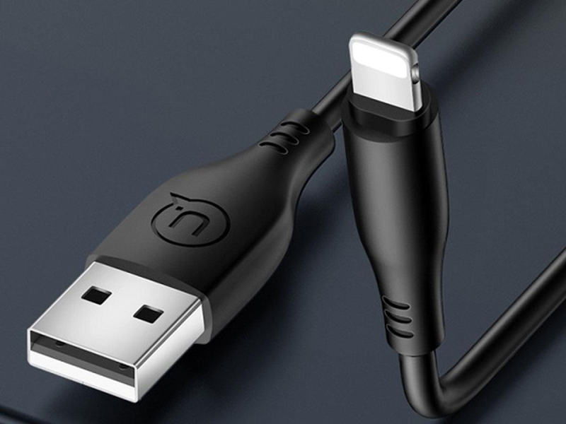USAMS Kabel U18 lightning 2A Fast Charge 1m czarny SJ266USB01