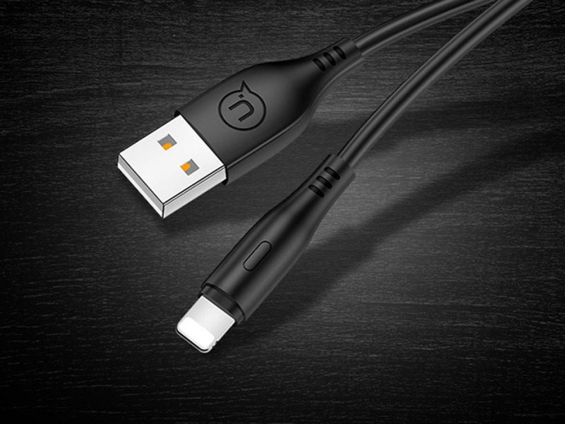 USAMS Kabel U18 lightning 2A Fast Charge 1m czarny SJ266USB01