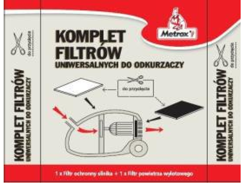 METROX Komplet filtrów uniwersalnych do odkurzaczy