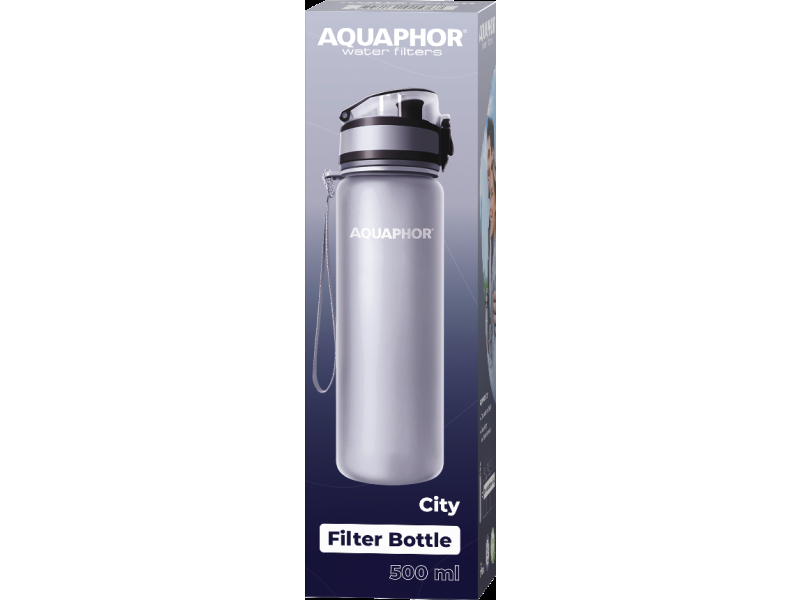 AQUAPHOR Butelka filtrująca City 0,5l szara