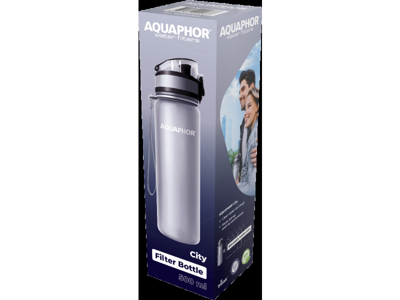 AQUAPHOR Butelka filtrująca City 0,5l szara