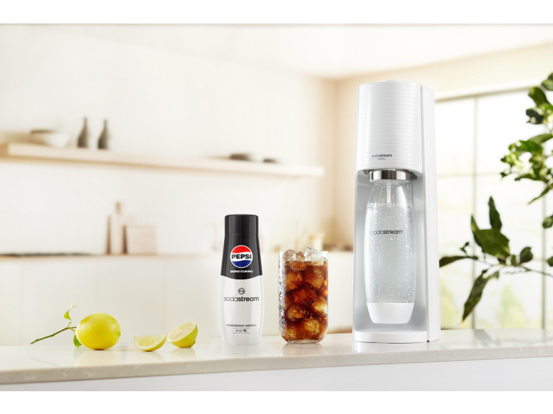 SodaStream SATURATOR TERRA WHITE+1BUTELKA+PEPSI ZERO