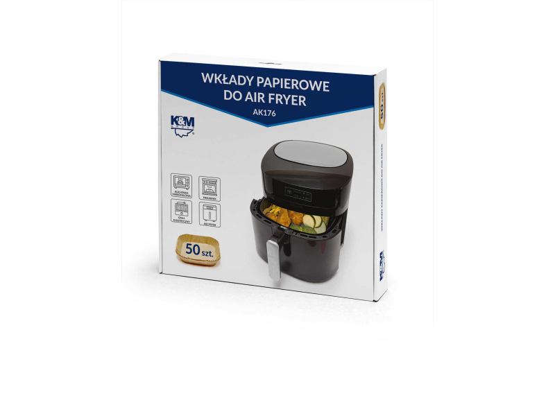 K M WKŁAD DO AIR FRYER KWADRATOWY AK176