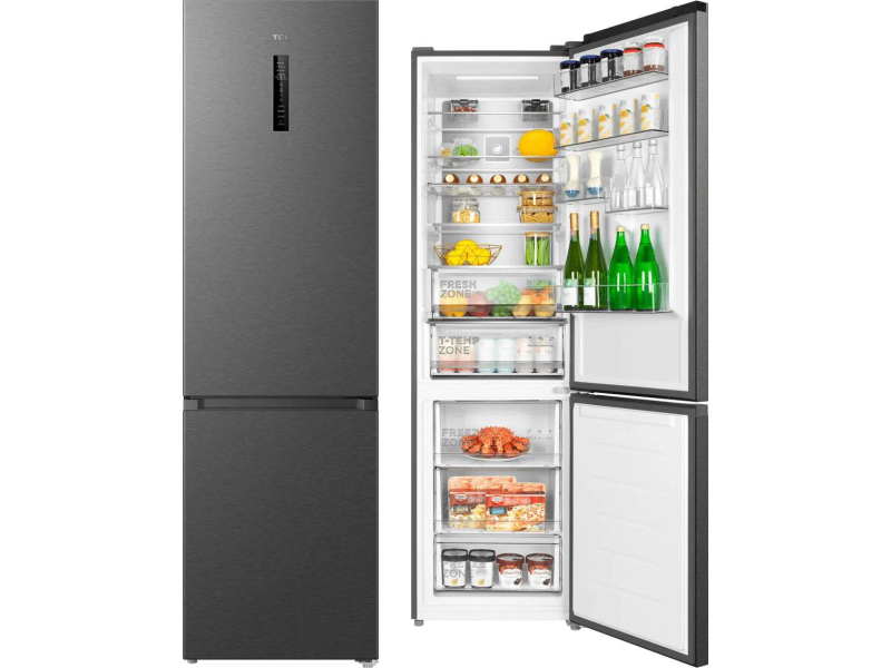 TCL RC382BXC0EU No Frost 203cm Srebrna Do Obudowy 382L