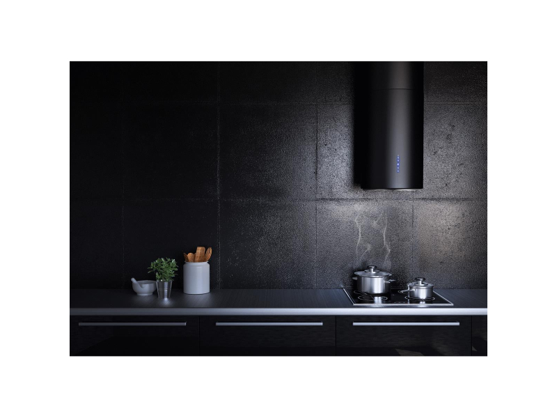 VDB Okap Wyspowy PEARL Black