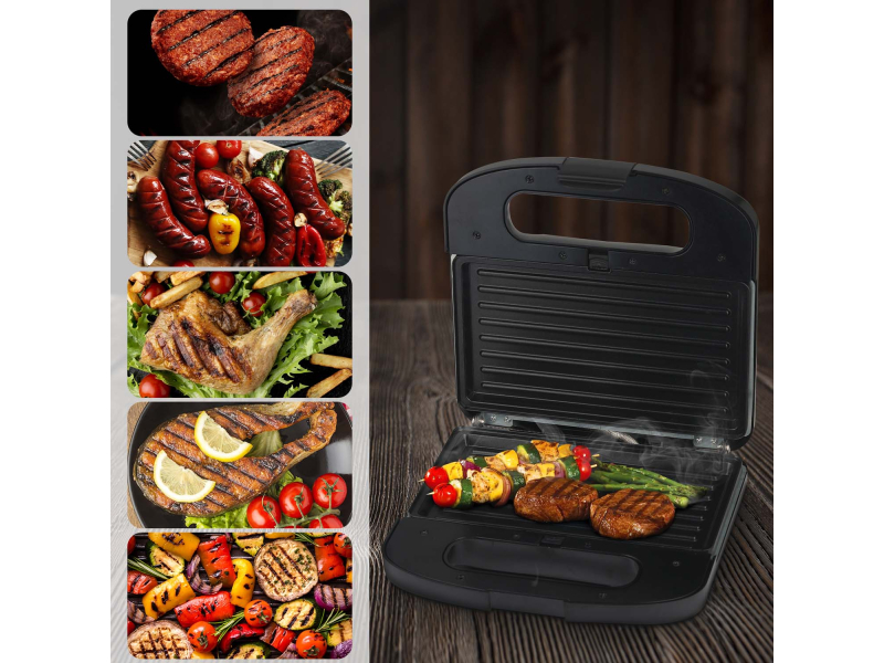 ExtraLink Opiekacz do kanapek, grill, gofrownica 3 w 1 Home SJ-37A