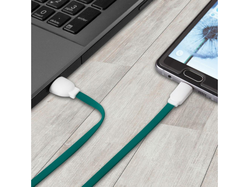 Arkas USB-MICRO USB 3M Zielony