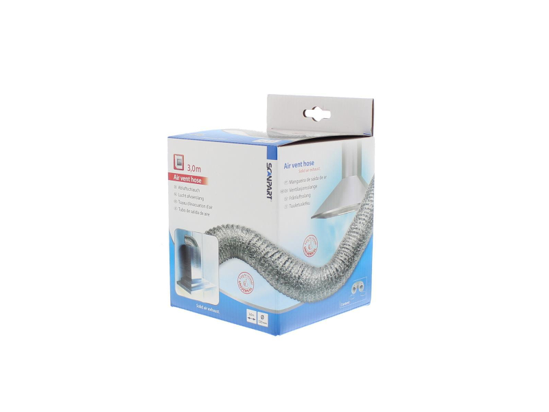 Scanpart Wąż wentylacyjny aluminiowy 12,5 3 m z opaskami-1130066300