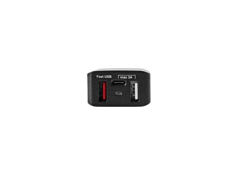 XENIC FC 2xUSB 1xUSB-C 6A czarna