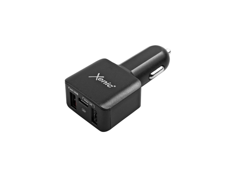 XENIC FC 2xUSB 1xUSB-C 6A czarna