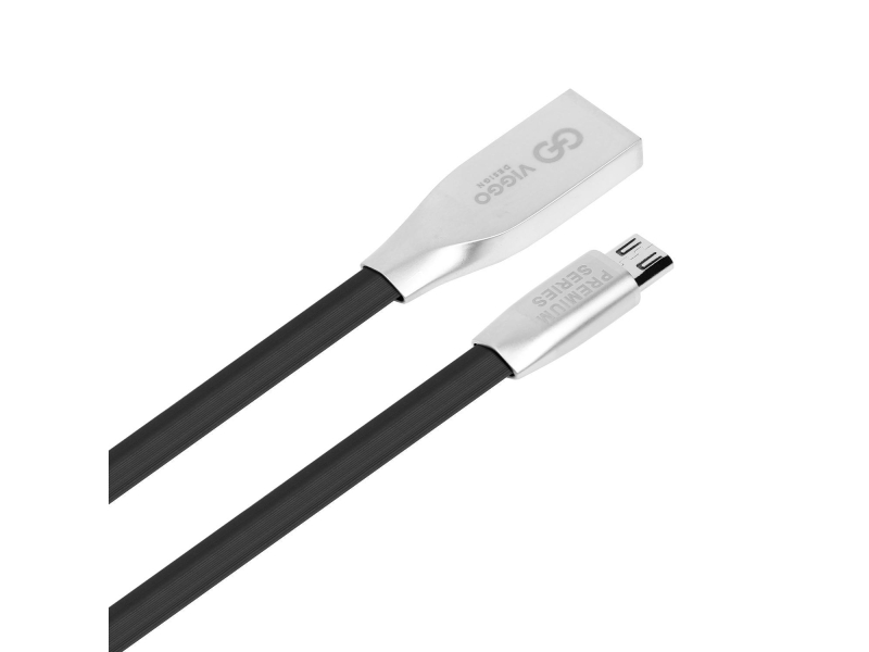 VIGGO DESIGN USB-microUSB 1m Czarny