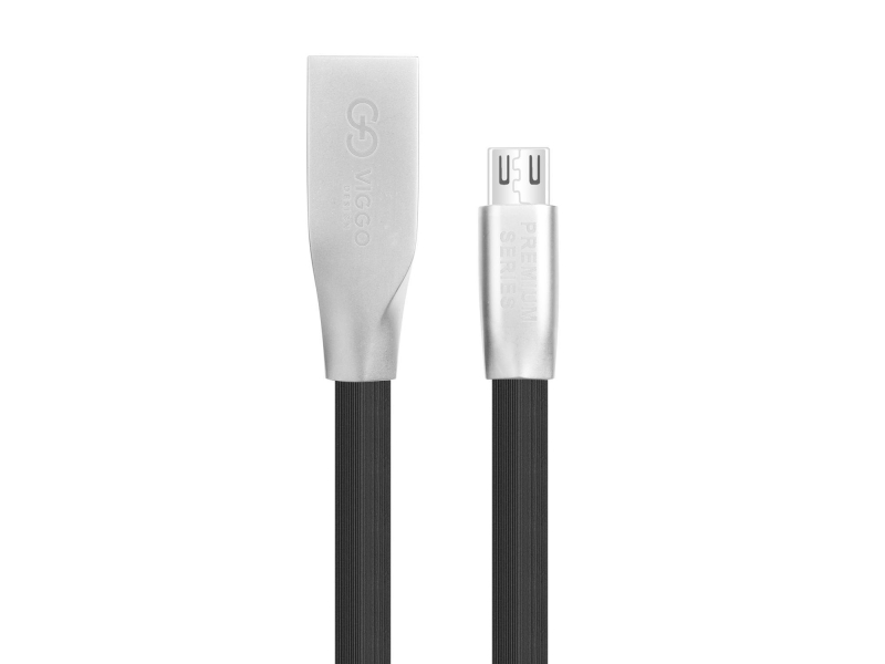VIGGO DESIGN USB-microUSB 1m Czarny
