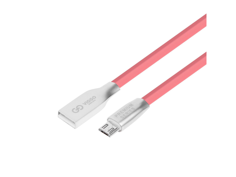 VIGGO DESIGN USB-microUSB 1m Różowy