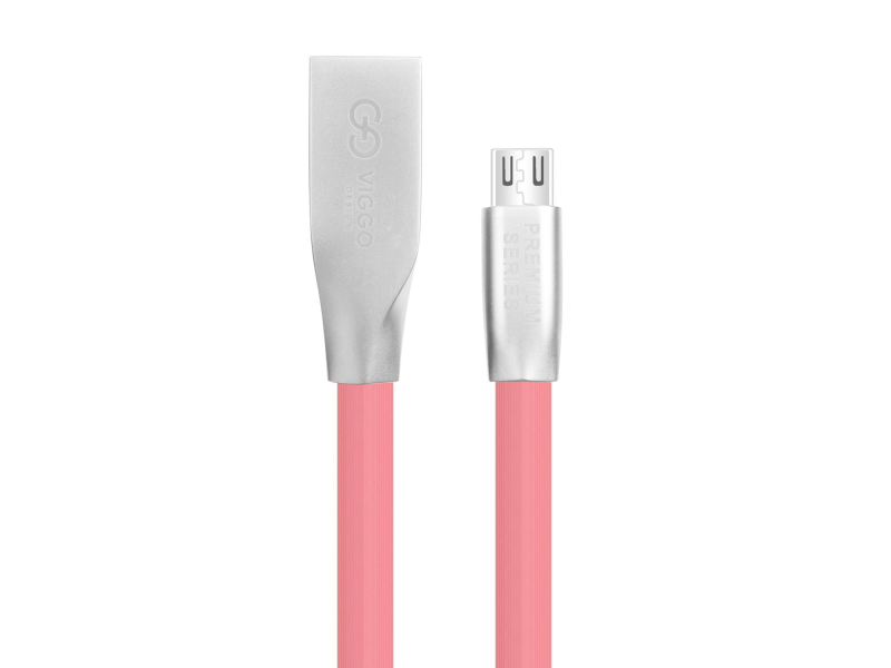 VIGGO DESIGN USB-microUSB 1m Różowy